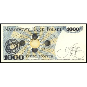 Poland. 1982 1000 Zlotych Prefix FU