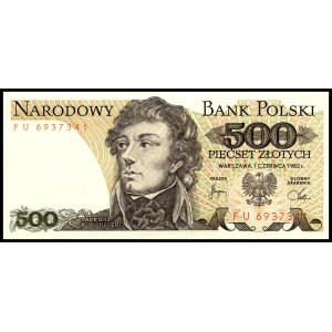 Poland. 1982 500 Zlotych Prefix FU
