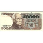Poland. 1989 50000 Zlotych Prefix AC