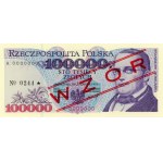 Poland. 1993 100000 Zlotych Prefix A WZOR Specimen 244