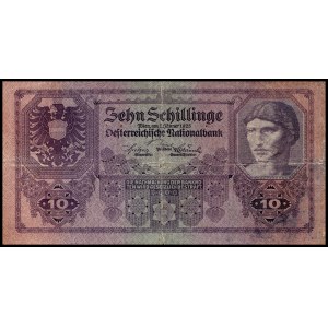 Austria. 1925 10 szylingów Rzadkie