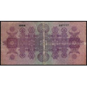Austria. 1925 10 szylingów Rzadkie