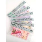 Bermuda. 2009 2 5 10 20 50 100 Dollars 6 Piece Specimen Set