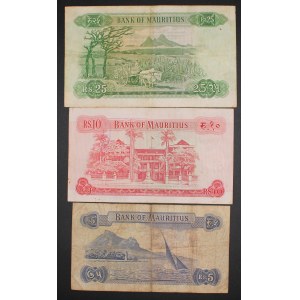Maurícius. 1967 5 10 25 rupií