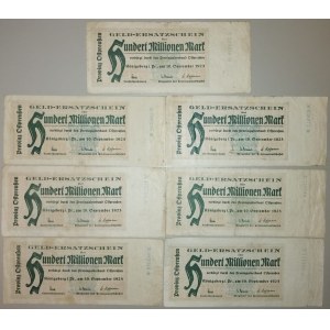 Russia. Kaliningrad 100 Million Mark 1923 - 7 Pieces