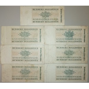 Russia. Kaliningrad 100 Million Mark 1923 - 7 Pieces
