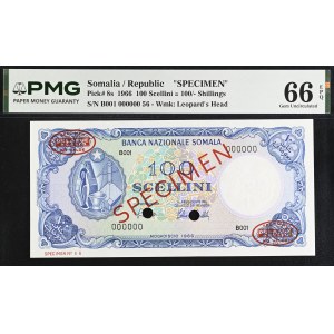 Somalia. 1966 100 Scellini Specimen