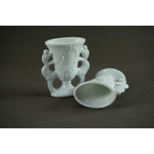 HSG Ząbkowice - Pair of commemorative cups - 100 Years of Ząbkowice Steelworks - 1980s.