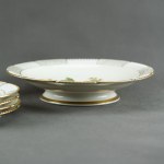 Giesche Porcelain Factory - Cake suit - 1930s [ivory, rare].