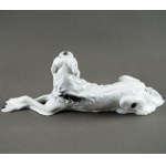 Bogucice Porcelain Factory - Lying Chart figurine - 1970s.