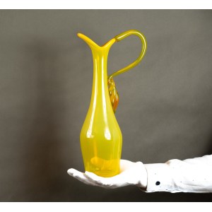 PASEK Zofia - Krakovský sklářský institut - Džbán s opletením - 70. léta 20. století [velmi vzácné].