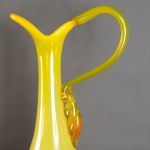 PASEK Zofia - Krakow Glass Institute - Braided jug - 1970s [very rare].