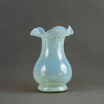 FIEDOROWICZ Ludwik - HSG Ząbkowice - Vase "Silesia Rustica" - 1970s [milky, soulful, rare].