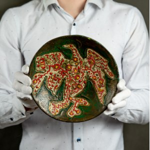 HUSARSKA Helena - Pracownia Ceramiki Artystycznej Przegorzały - Plat décoratif - années 1960 [UNIQUE].