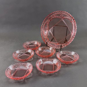 HSG Ząbkowice - Set of salad bowl + bowls - 1970s.