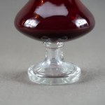 SŁUCZAN-ORKUSZ Jerzy - Tarnowiec Glassworks - Vase on foot - 1970s.
