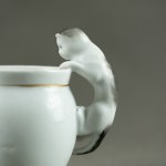 Commemorative mug with a cat and a view of Zakopane - Early 20th century. [souvenir].