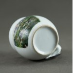 Commemorative mug with a cat and a view of Zakopane - Early 20th century. [souvenir].