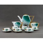 Porcelain and Ceramics Factory Ćmielów - Caprice - Coffee service - 1930s. - UNIQUE.
