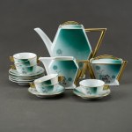 Porcelain and Ceramics Factory Ćmielów - Caprice - Coffee service - 1930s. - UNIQUE.