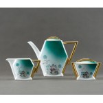 Porcelain and Ceramics Factory Ćmielów - Caprice - Coffee service - 1930s. - UNIQUE.
