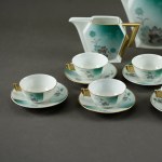 Porcelain and Ceramics Factory Ćmielów - Caprice - Coffee service - 1930s. - UNIQUE.
