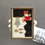 GĄSIENICA SZOSTAK Krystyna - Janosik and the fish - Zakopane 1960s [painting on glass].