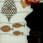 GĄSIENICA SZOSTAK Krystyna - Janosik and the fish - Zakopane 1960s [painting on glass].