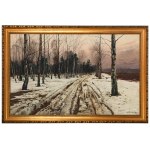 Michal Gorstkin-Wywiórski (1861 Warsaw - 1926 Berlin), Winter landscape, 1918.