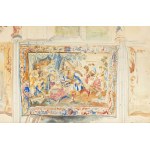 Leon Wyczółkowski (1852 Huta Miastkowska near Kielce - 1936 Warsaw), Tapestry from Wawel Cathedral, 1920.