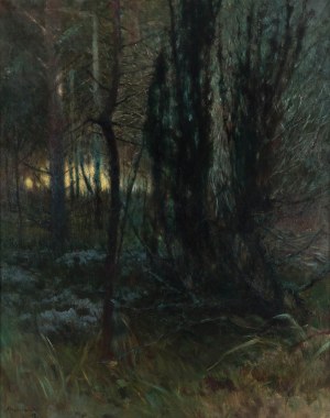 Apoloniusz Kędzierski (1861 Suchedniów - 1939 Warszawa), Gąszcz w lesie, 1897 r.