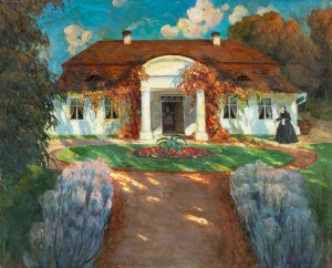 Bronisława Rychter-Janowska (1868 Kraków - 1953 tamże), Widok dworku, 1937 r.