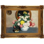 Alfons Karpinski (1875 Rozwadów - 1961 Kraków), Roses and a porcelain box