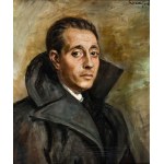 Roman Kramsztyk (1885 Warszawa - 1942 tamże), Portret mężczyzny w płaszczu