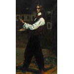 Marian Wawrzeniecki (1863 Warsaw -1943 Poznań), Self-portrait with palette, 1899.