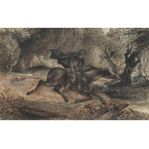 Artur Grottger (1837 Ottyniowice - 1867 Amélie-les- Bains), Ucieczka przed burzą