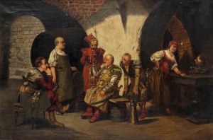 Jan Moniuszko (1853 Wilno - 1908 Warszawa), Scena w karczmie, 1897 r.