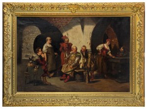 Jan Moniuszko (1853 Wilno - 1908 Warszawa), Scena w karczmie, 1897 r.