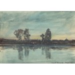 Józef Rapacki (1871 Warsaw - 1929 Olszanka near Skierniewice), Nocturne, 1920.