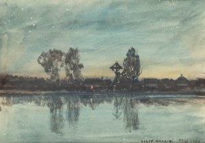 Józef Rapacki (1871 Warszawa - 1929 Olszanka k. Skierniewic), Nokturn, 1920 r.