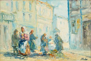 Erno Erb (1890 Lwów - 1943 tamże), Przekupki na lwowskiej ulicy
