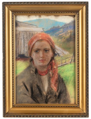 Stanisław Górski (1887 Kościan - 1955 Kraków), Portret góralki