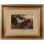 Jan Konarski (1850-1918), Carts on the road