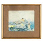 Marian Mokwa (1889 Malary - 1987 Sopot), Sur l'escarpement de Trzęsacz