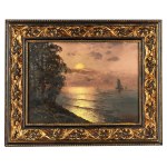 Wiktor Korecki (1890 Kamieniec Podolski - 1980 Milanówek), Sunset at the Sea