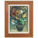 Henryk Baranowski (1932 Starogard Gdański - 2005 Gdynia), Bouquet of multicolored flowers, 1983.