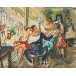 Henryk Epstein (1891 Łódź - 1944 Auschwitz), In a cafe