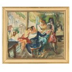 Henryk Epstein (1891 Łódź - 1944 Auschwitz), In a cafe