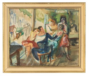 Henryk Epstein (1891 Łódź - 1944 Auschwitz), W kawiarni