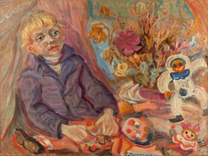 Teresa Roszkowska (1904-1992), Portret dziecięcy, 1952 r.